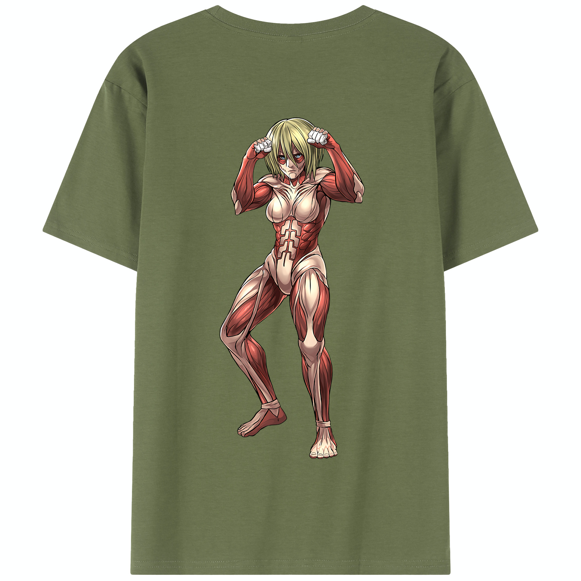 （画像用） 進撃の巨人 Attack on Titan 綿100％半袖Tシャツ（背面プリント）